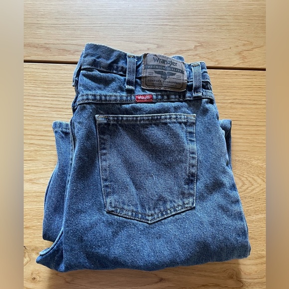 Wrangler Blue Straight-Leg Jeans men’s W 38 L 32 - Picture 3 of 9